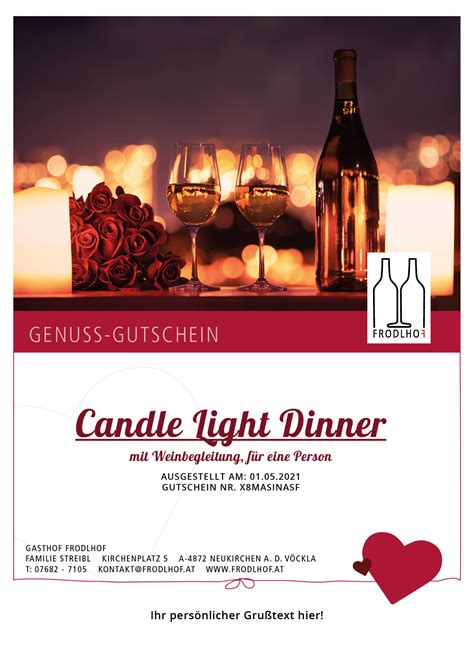candle light dinner nrw gutschein